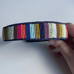 Ink+Alloy beaded headband Seed bead collection. boho